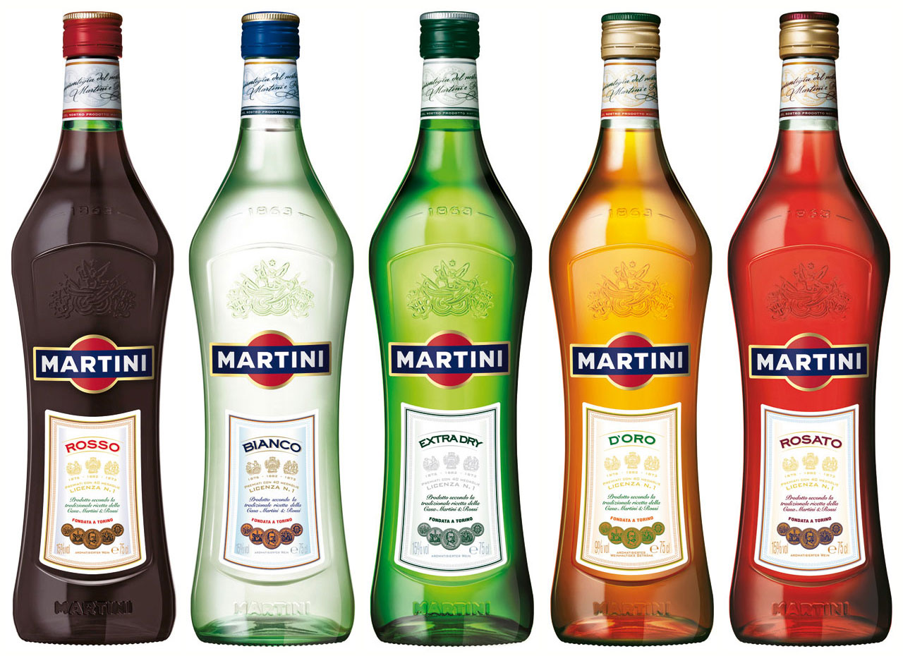 Martini Bianco,Dry,Rosso 4cl